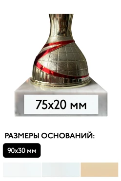 Шильд прямоугольный 75х20 мм