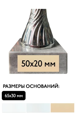 Шильд прямоугольный 50х20 мм