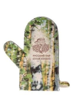 Рукавица банная с полной запечаткой