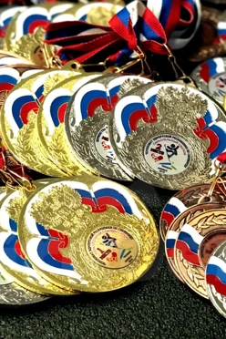 Медаль металлическая МК294 70мм с шильдом 25мм