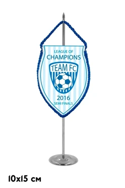 Вымпел Щит печатный со шнуром, 10х15 см