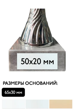 Шильд прямоугольный 50х20 мм