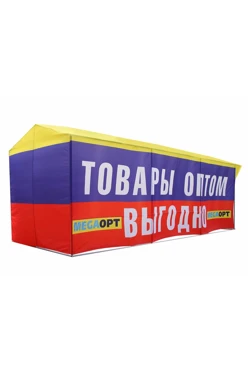 Палатка для промоакции и торговли (с козырьком) 2х6 м