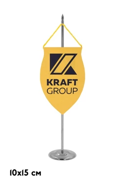 Вымпел Щит печатный обрезной край, 10х15 см