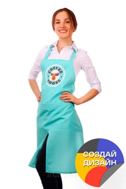 Фартук Капучино из габардина, с полной запечаткой