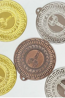 Медаль металлическая ИК5001 50мм с шильдом 25мм
