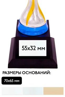Шильд прямоугольный 55x32 мм
