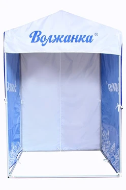 Тент без козырька 1,5х1,5м, с полной запечаткой