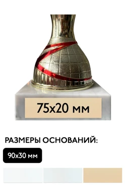 Шильд прямоугольный 75х20 мм