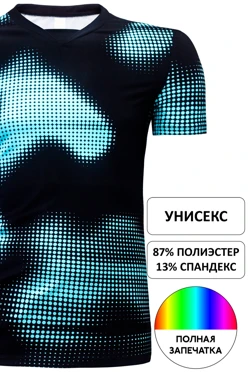 Футболка Нолан унисекс с полной запечаткой (полиэстер)
