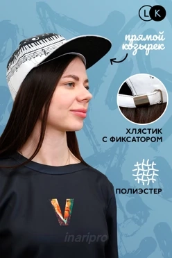 Бейсболка Нью-Йорк с прямым козырьком с полной запечаткой (полиэстер)