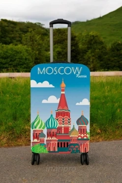 Чехол для чемодана (S) с принтом "Moscow"