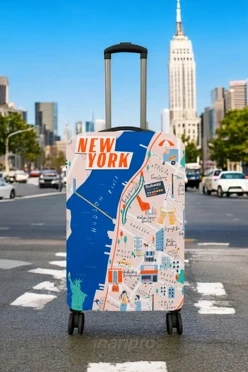 Чехол для чемодана (M) с принтом "New York"