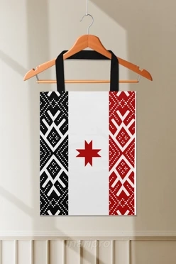 Сумка Лайт из габардина 35х45 см, с принтом "Flag of Udmurtia"