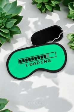 Маска для сна с принтом "Loading"