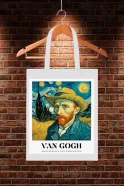 Сумка Румми из канваса 35х45 см, с принтом "Van Gogh"