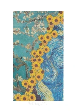 Полотенце махровое 50х90 cм (Ituma) c принтом "Van Gogh"