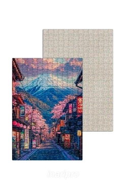 Пазл картонный А3 с принтом "View of the mountain"