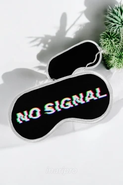Маска для сна с принтом "No signal"