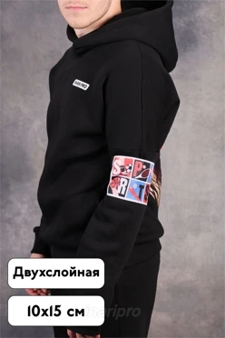 Повязка нарукавная 10х15 см двухслойная, с полной запечаткой