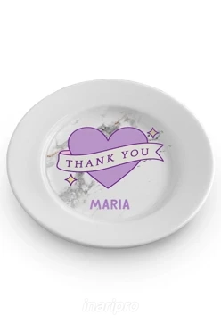 Тарелка с принтом "Thank You, Maria"