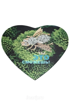 Коврик для мыши в форме сердца 5 мм, с полной запечаткой