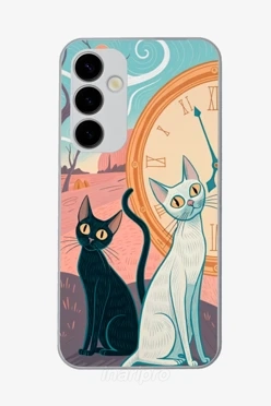 Чехол для Samsung A35 с принтом "Cat"