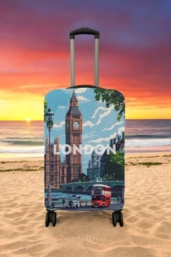 Чехол для чемодана (S) с принтом "London"
