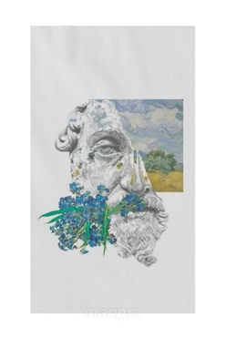 Полотенце вафельное 40х70 cм (Print) с принтом "Art"