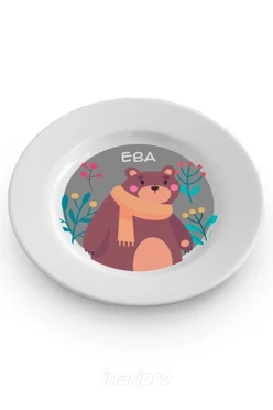 Тарелка с принтом "Eva bear"