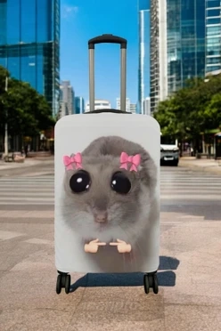 Чехол для чемодана (M) с принтом "Hamster"
