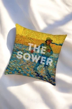 Подушка 50х50 см, с принтом "Sower"