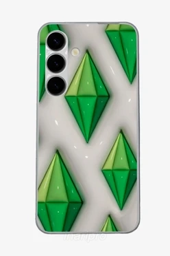 Чехол для Samsung S24 с принтом "Plumbob"