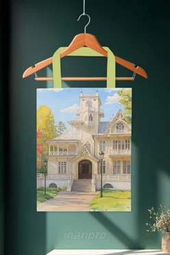 Сумка Лайт из габардина 35х45 см, с принтом "Dacha of Bashenin"