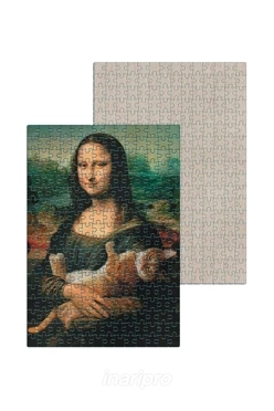Пазл картонный А3 с принтом "Mona Lisa"
