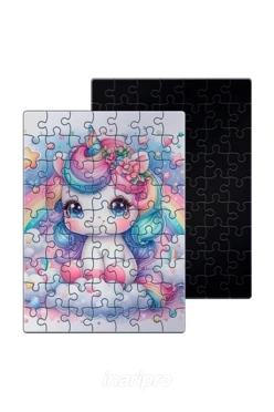 Пазл магнитный А5 с принтом "Unicorn"