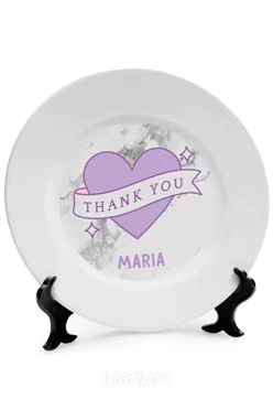 Тарелка с принтом "Thank You, Maria"