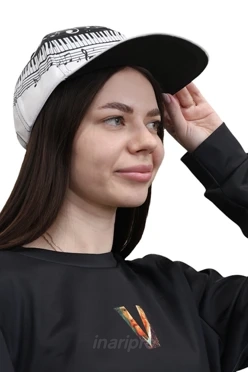 Бейсболка Нью-Йорк с прямым козырьком с полной запечаткой (полиэстер)