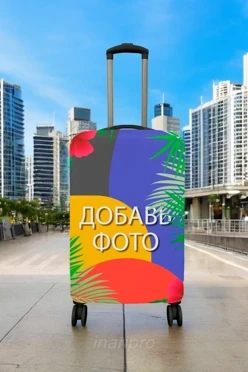 Чехол для чемодана (S) с принтом "Flower frame"