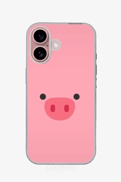 Чехол для iPhone 16 с принтом "Pig"