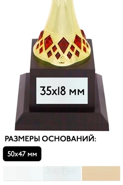Шильд прямоугольный 35x18 мм
