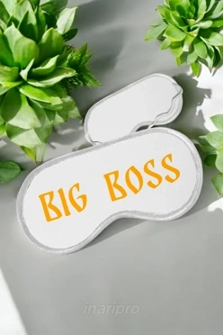 Маска для сна с принтом "Big Boss"