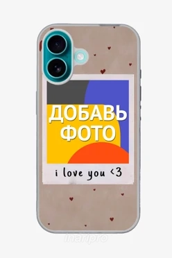 Чехол для iPhone 16 с принтом "Hearts"